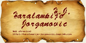 Haralampije Jorganović vizit kartica